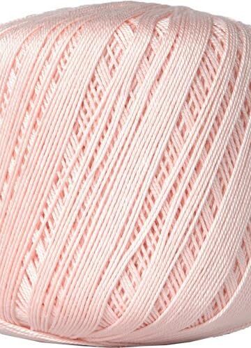 Threadart 100% Pure Cotton Crochet Thread - LT Pink - Size 10 and 3