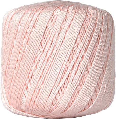 Threadart 100% Pure Cotton Crochet Thread - LT Pink - Size 10 and 3